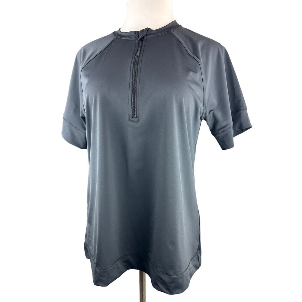 NWT Swim By Cacique Lane Bryant Rashguard Top Quarter Zip BLK Plus Size 18/20 1X - Picture 3 of 11